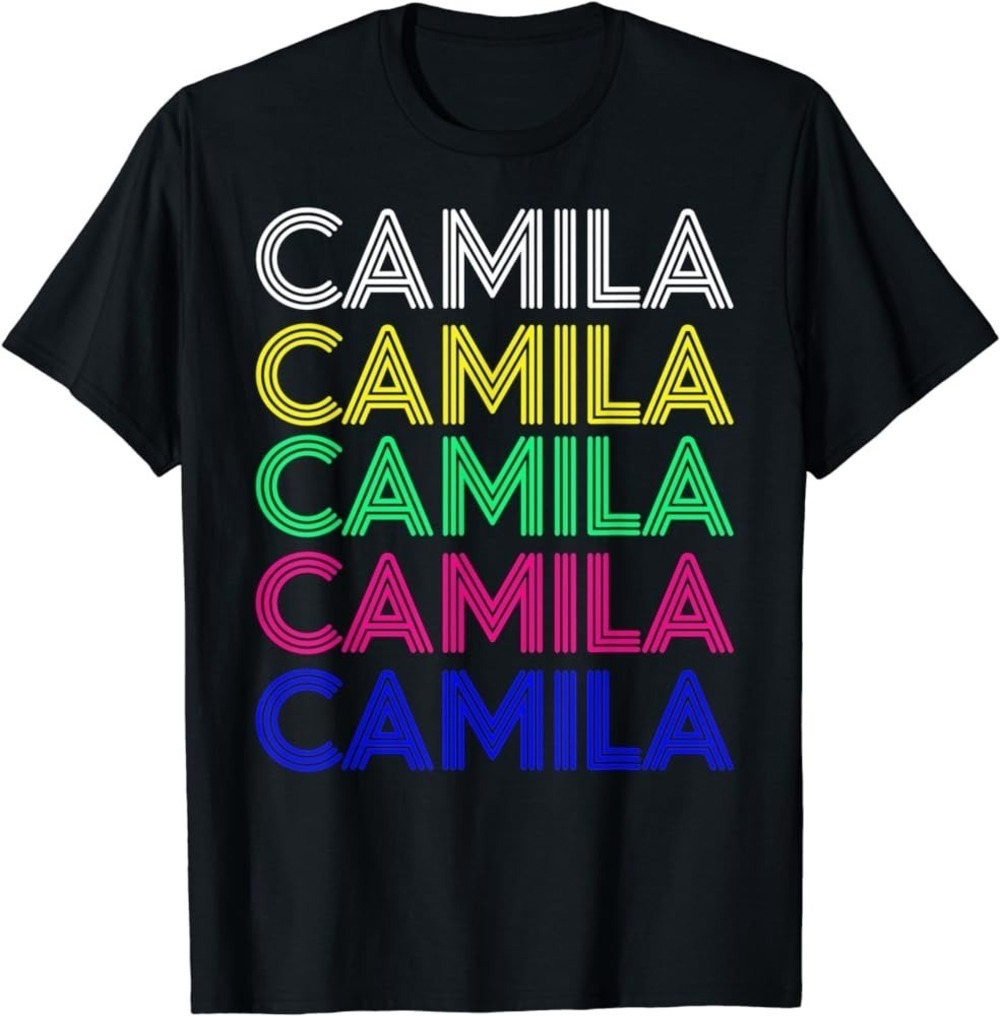 CAMILA Personalized First Name Retro Vintage Style T-Shirt